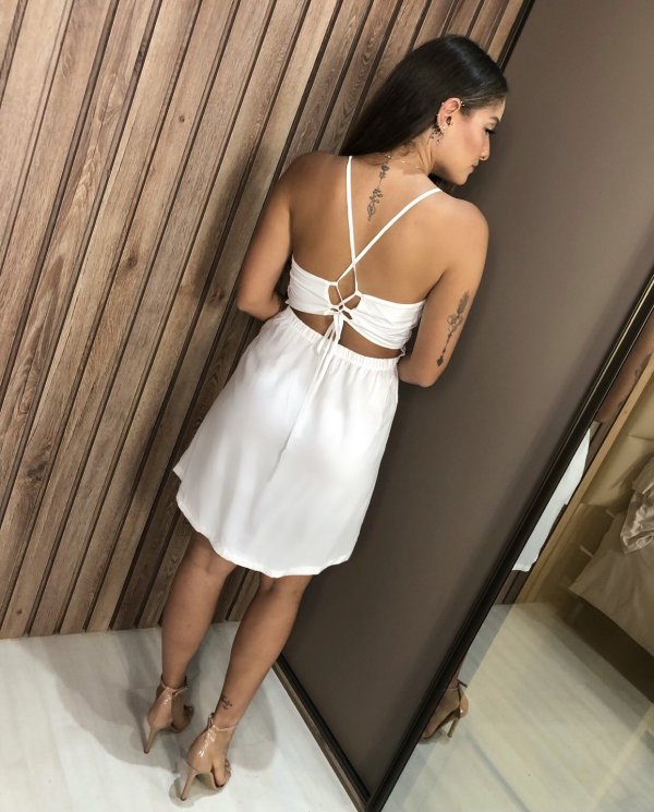 Vestido Carolina - Branco - Imagem 3