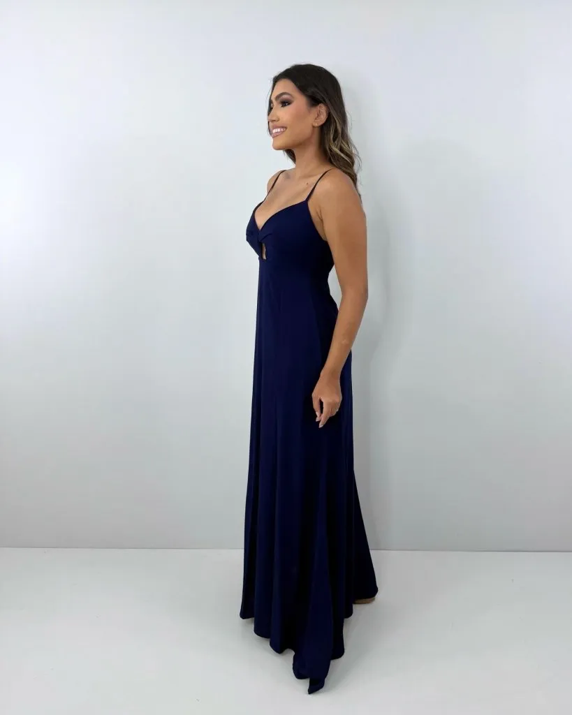 Vestido Eliana - Azul Marinho, foto 3