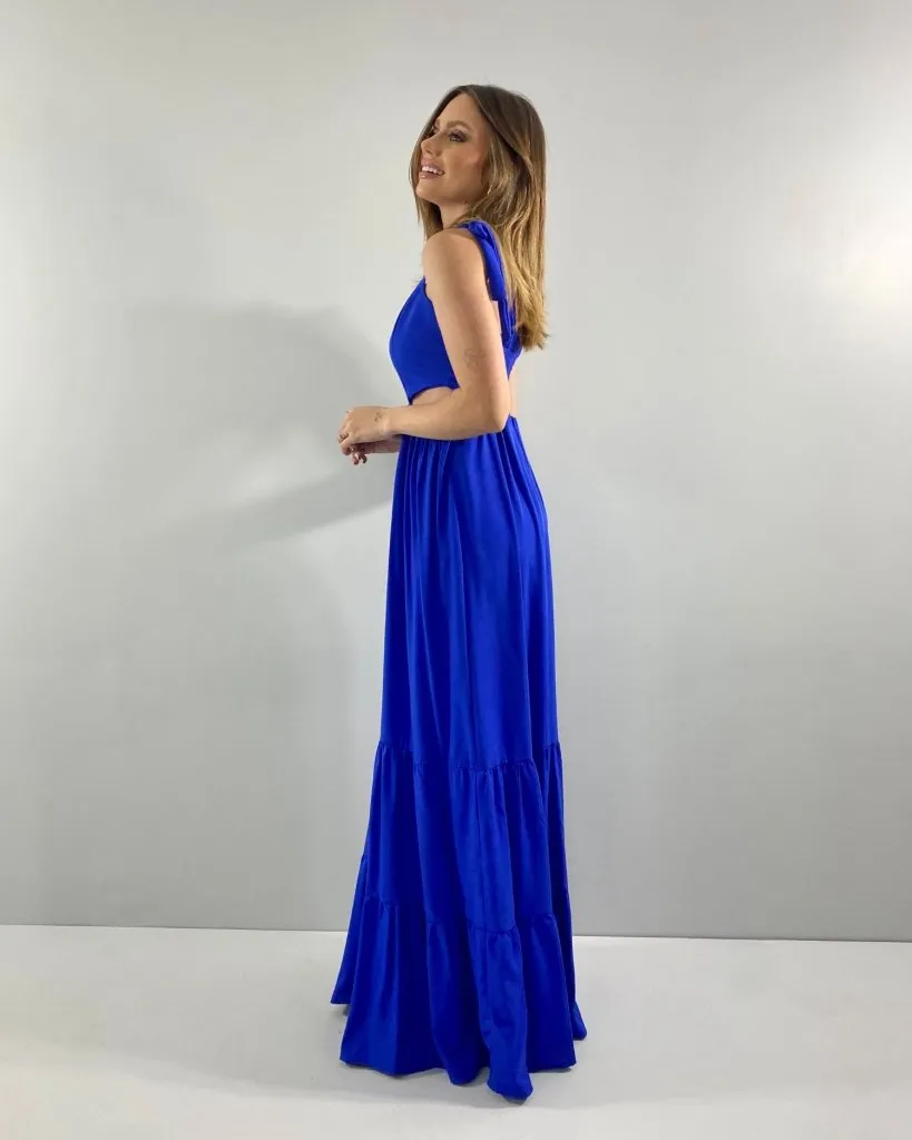 Vestido Pérola - Azul Royal