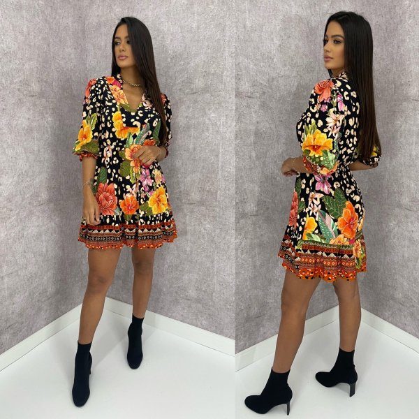 Vestido Joelma - Estampado