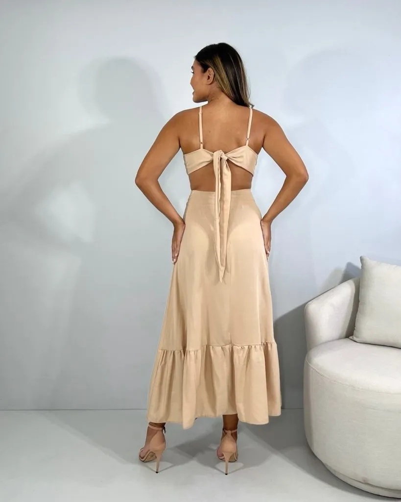 Vestido Aurora - Nude