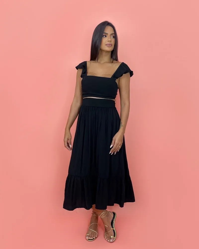 Saia Micaela - Preto