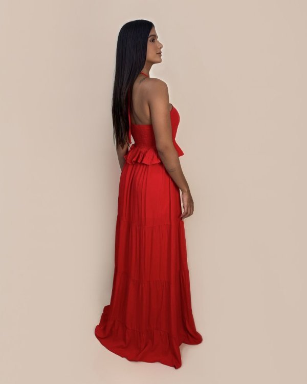Vestido Marcy - Vermelho - Imagem 4