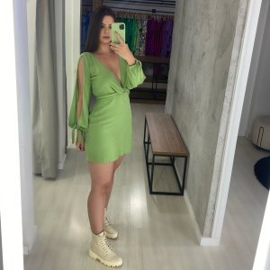 Vestido Marília - Folhagem - Image 4