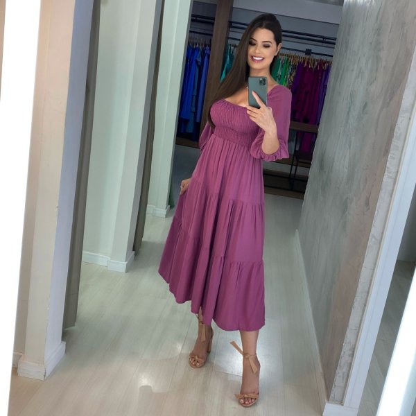 Vestido Juliana - Rosê