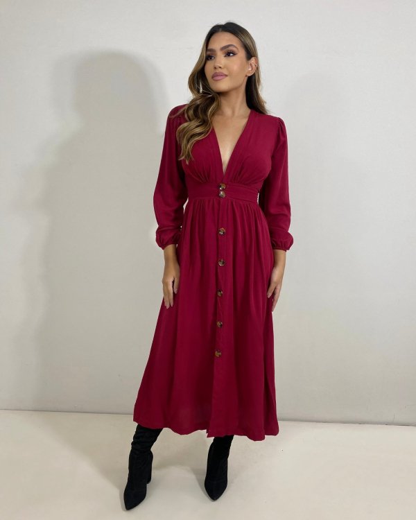 Vestido Clara - Marsala - Imagem 2