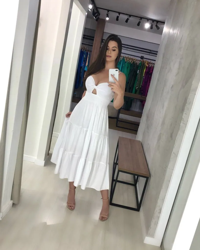 Vestido Jéssica Midi - Branco