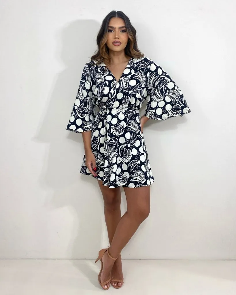 Vestido Aimê - Estampa Banana