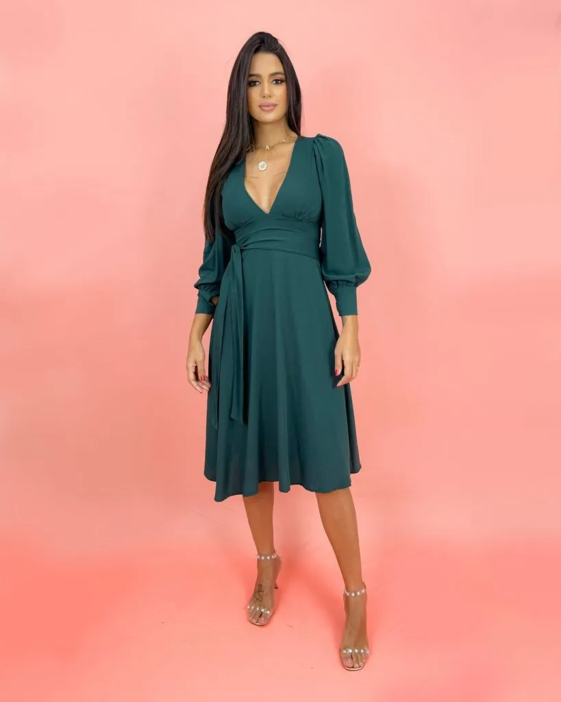 Vestido Leti - Verde Esmeralda