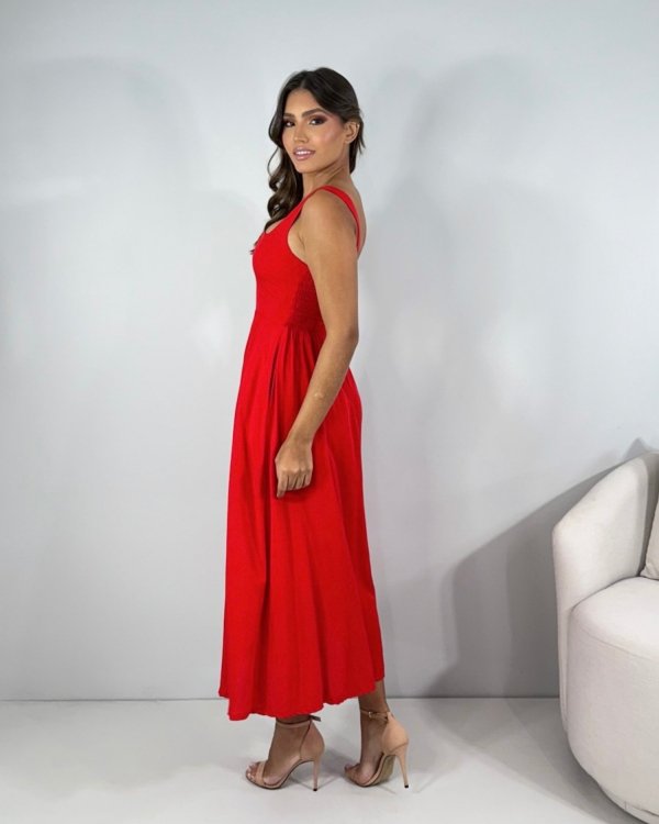 Vestido Samanta - Vermelho - Imagem 4
