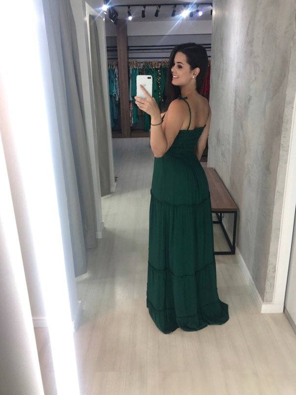 Vestido Gabriela - Verde Esmeralda - Imagem 3