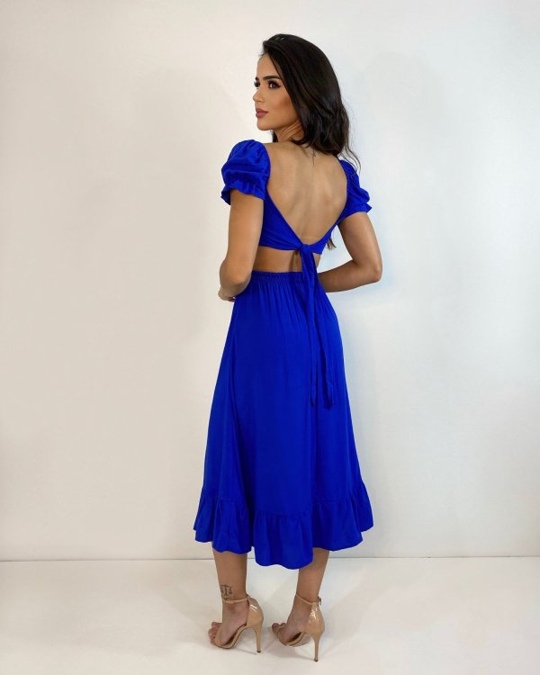 Vestido Jasmin - Azul Royal - Imagem 2