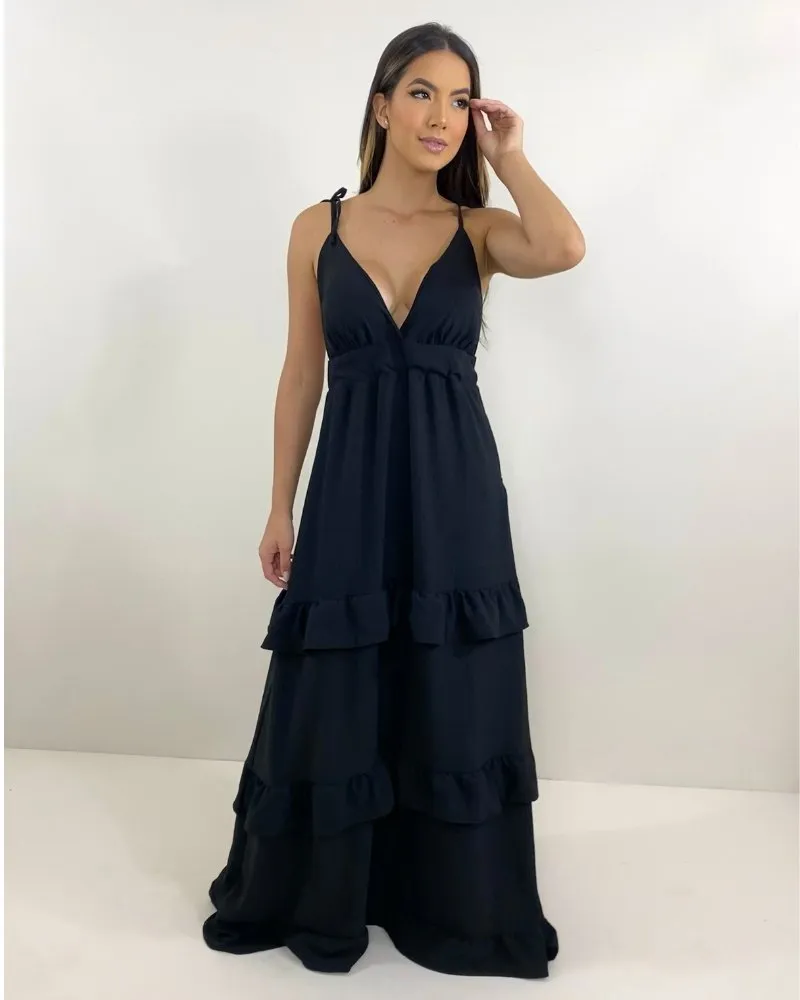 Vestido Elsa - Preto, foto 3