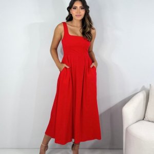 Vestido Samanta - Vermelho - Image 8