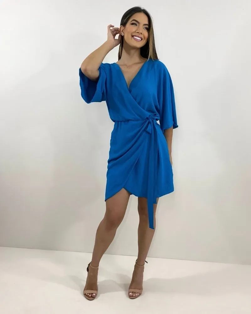 Vestido Maristela - Azul Claro