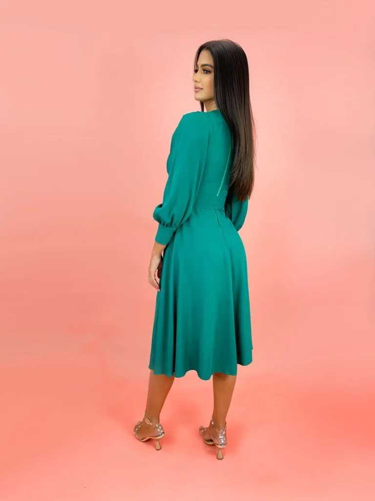Vestido Leti - Verde Amazônia