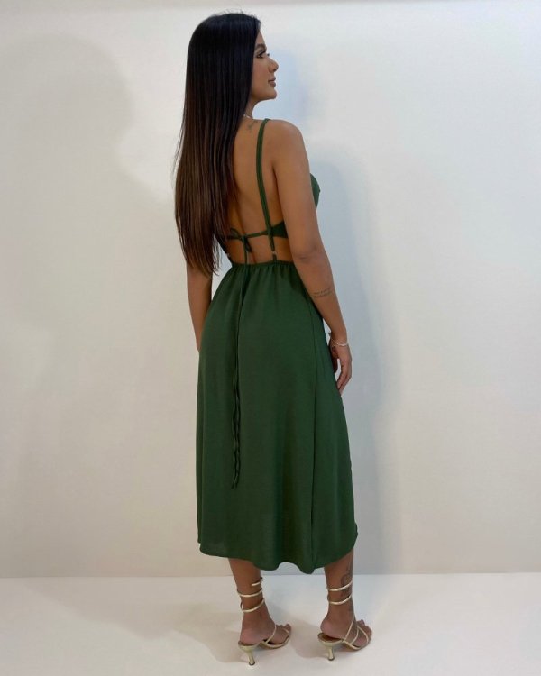 Vestido Kelly - Verde Militar - Imagem 3