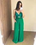 Calça Pantalona – Verde Bandeira