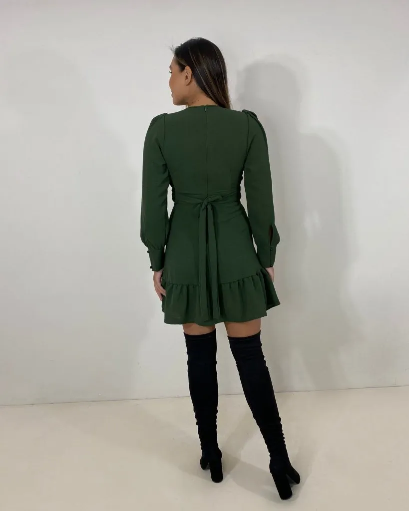 Vestido Vania - Verde Militar, foto 5
