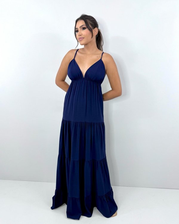 Vestido Sophia - Azul Marinho