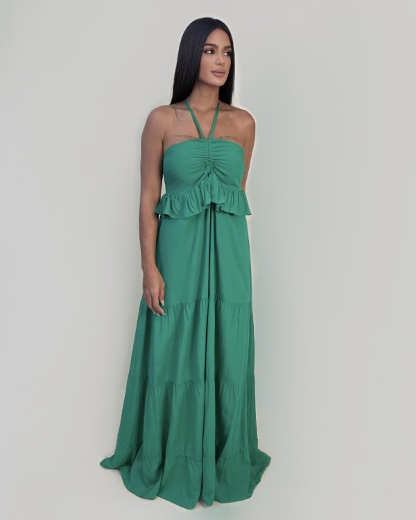 Vestido Marcy - Verde Bandeira