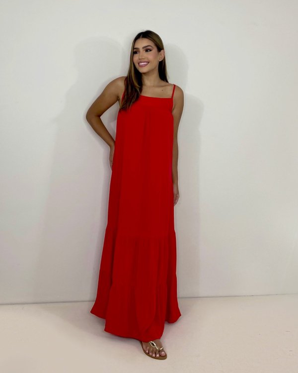 Vestido Márcia - Vermelho - Imagem 2