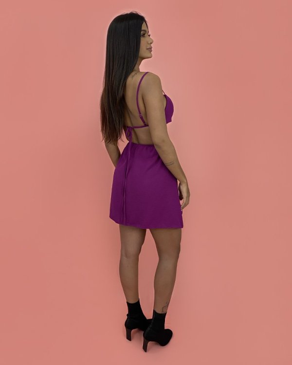 Vestido Cleo - Roxo - Imagem 4