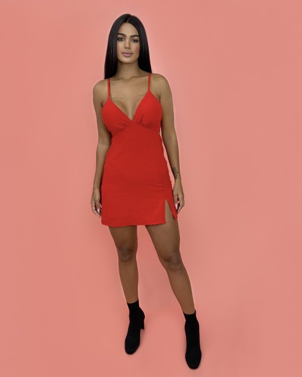 Vestido Elisângela - Vermelho - Imagem 2