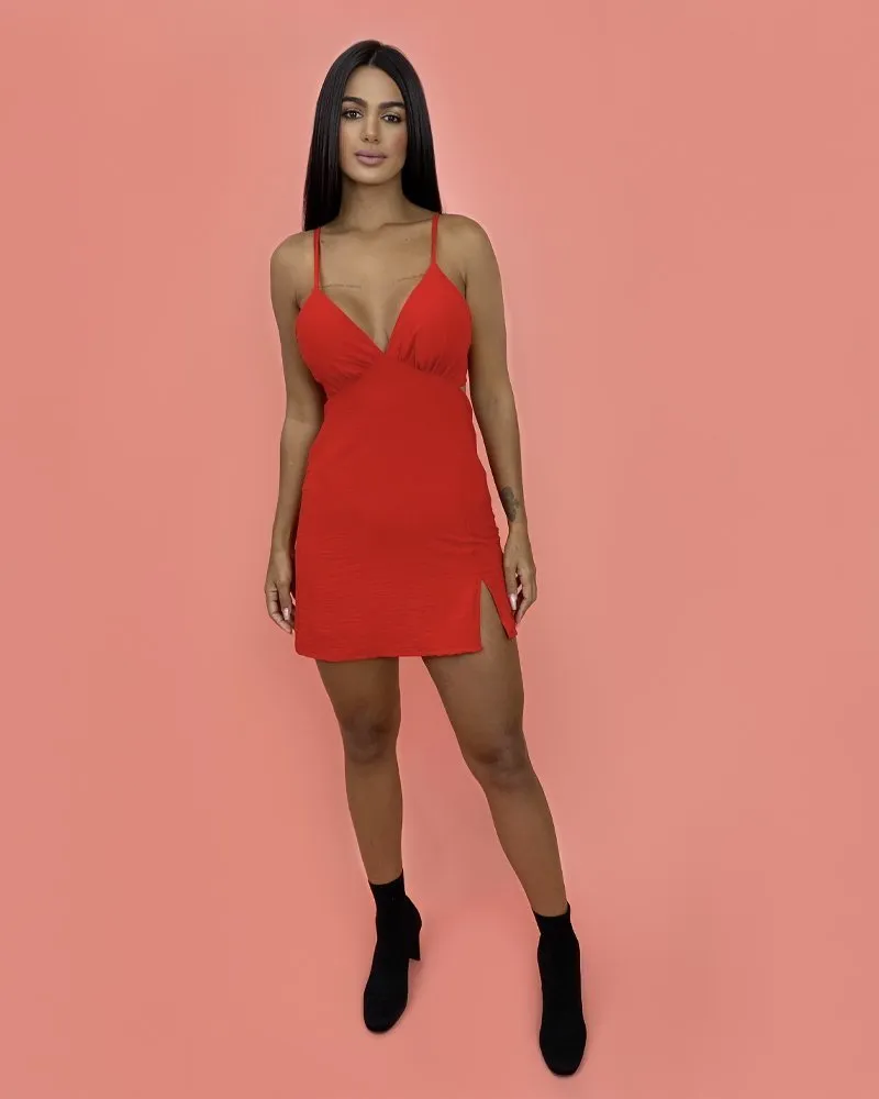 Vestido Elisângela - Vermelho