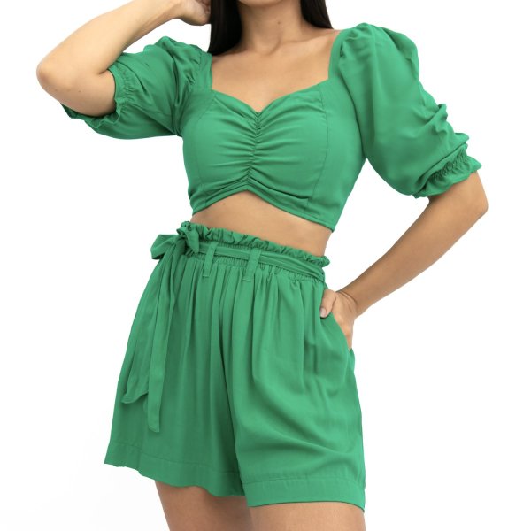 Conjunto Top Short Paloma - Verde Bandeira - Imagem 4