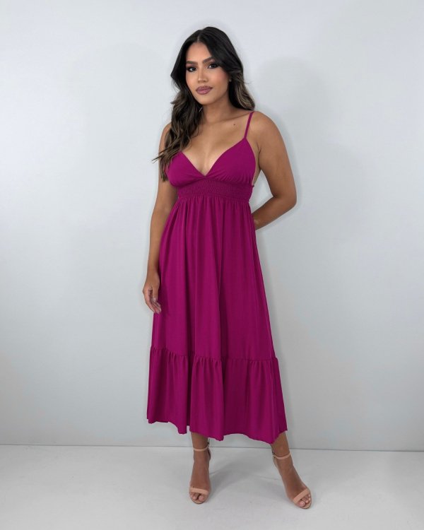 Vestido Beatriz - Cereja