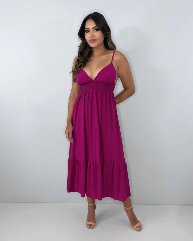 Vestido Beatriz - Cereja
