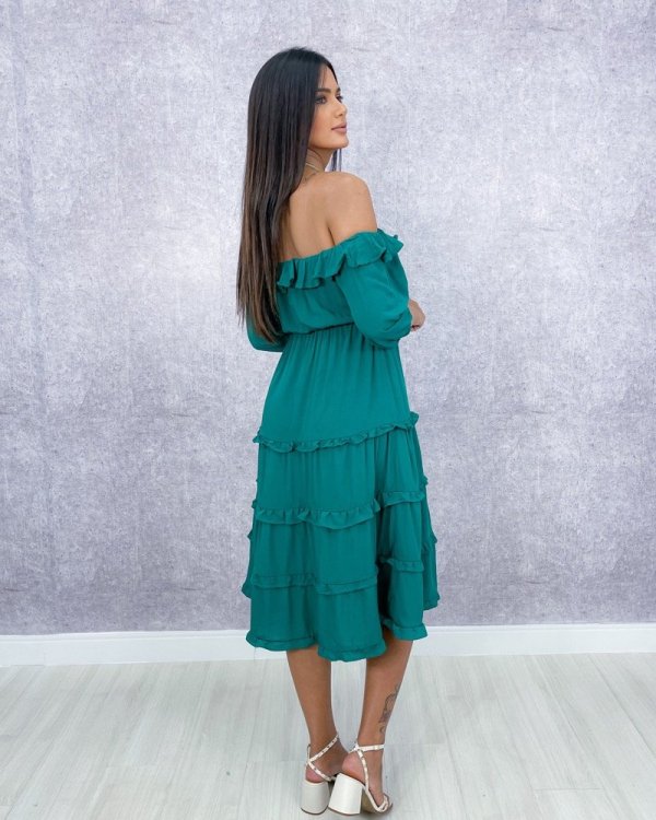 Vestido Angélica - Verde Amazônia - Imagem 3