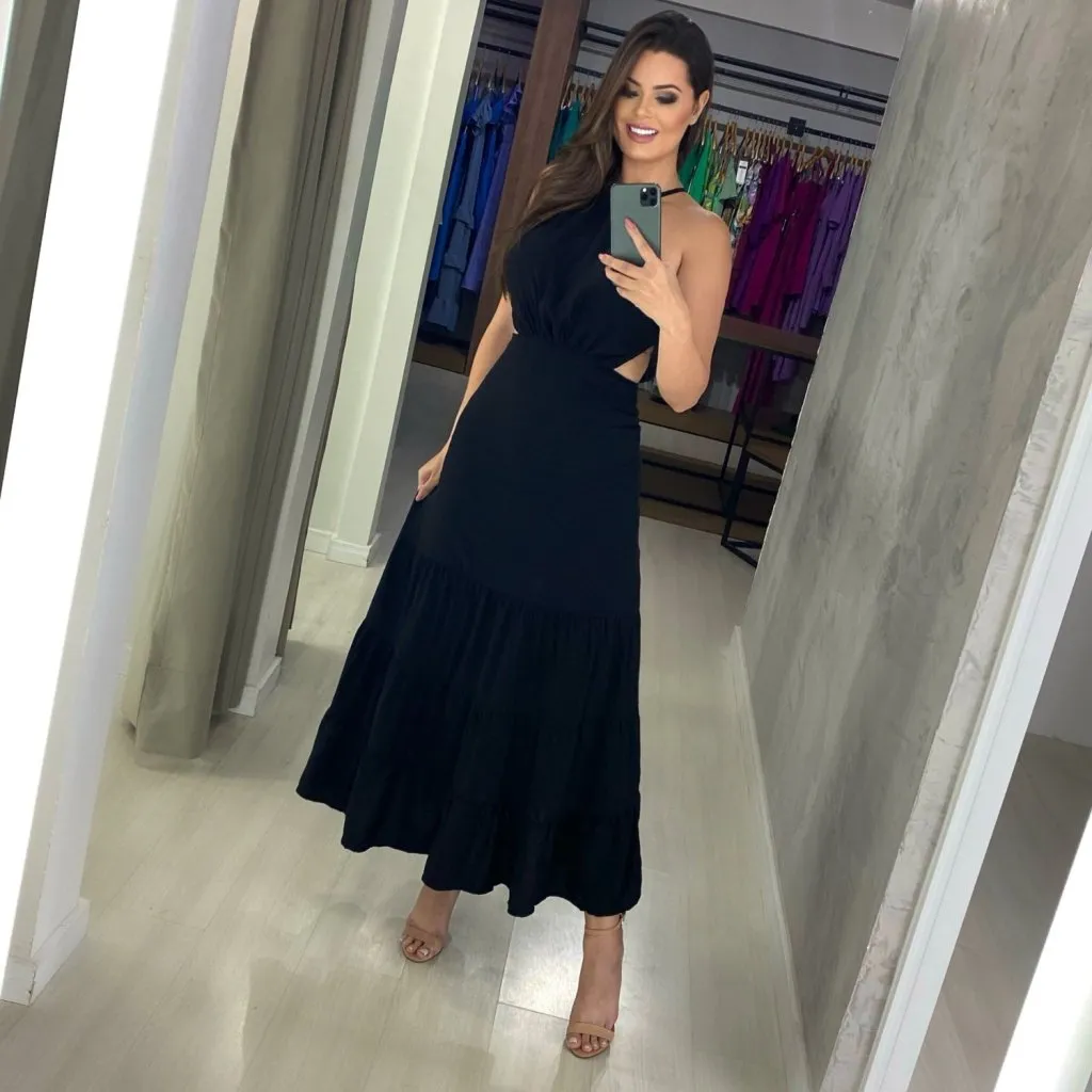 Vestido Estefane - Preto, foto 6