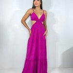 Vestido Launa - Fúcsia