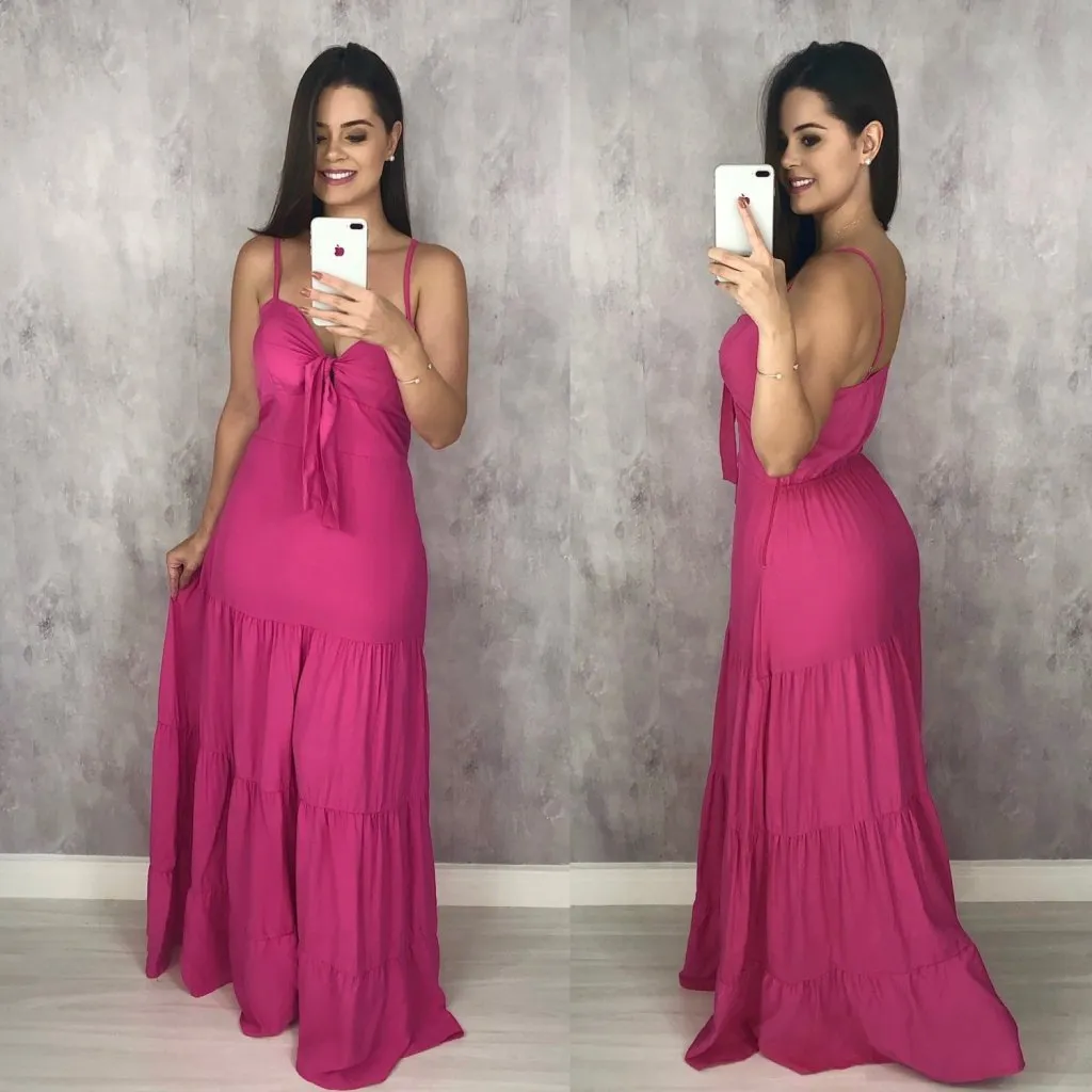 Vestido Camila - Rosa Chiclete