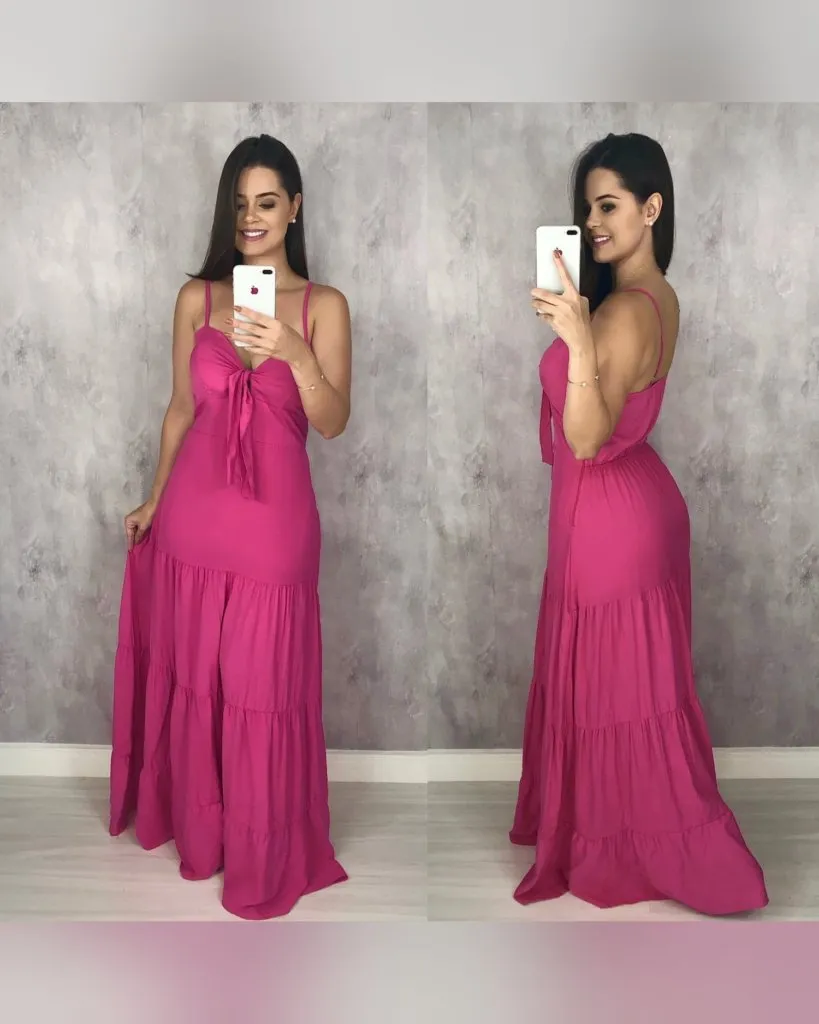 Vestido Camila - Rosa Chiclete