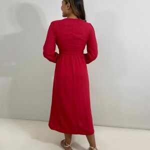 Vestido Clara - Vermelho - Image 3