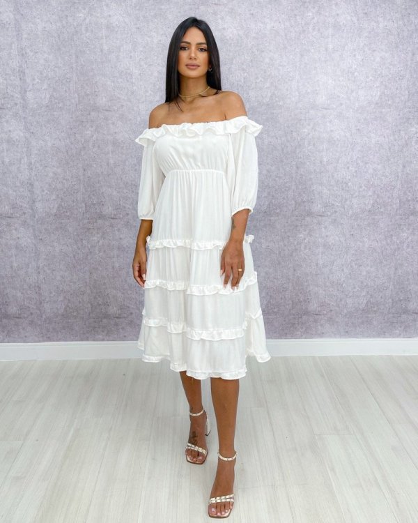Vestido Angélica - Branco - Imagem 2