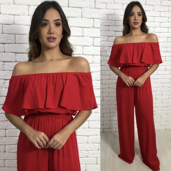 Macacão Luíza - Vermelho - Imagem 3