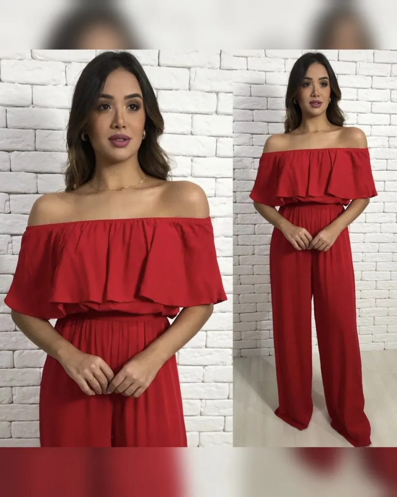 Macacão Luíza - Vermelho, foto 3
