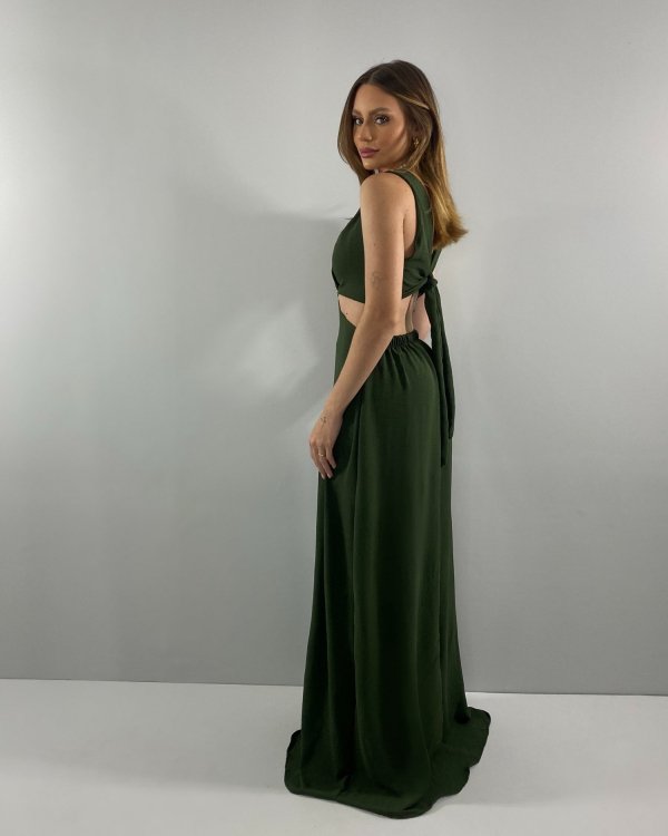 Vestido Emma - Verde Militar - Imagem 5