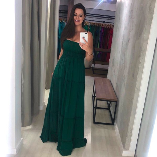 Vestido Gabriela - Verde Esmeralda
