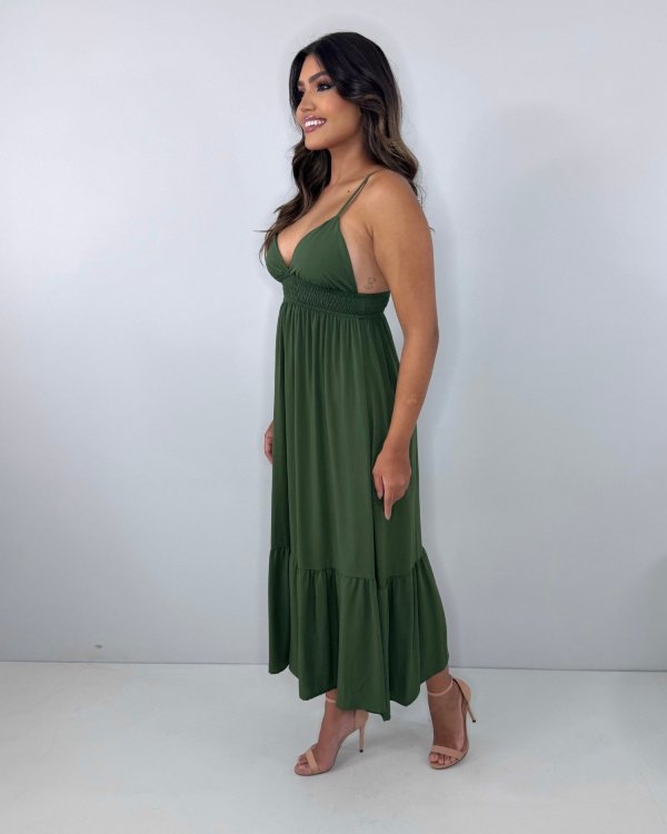 Vestido Beatriz - Verde Militar - Imagem 5