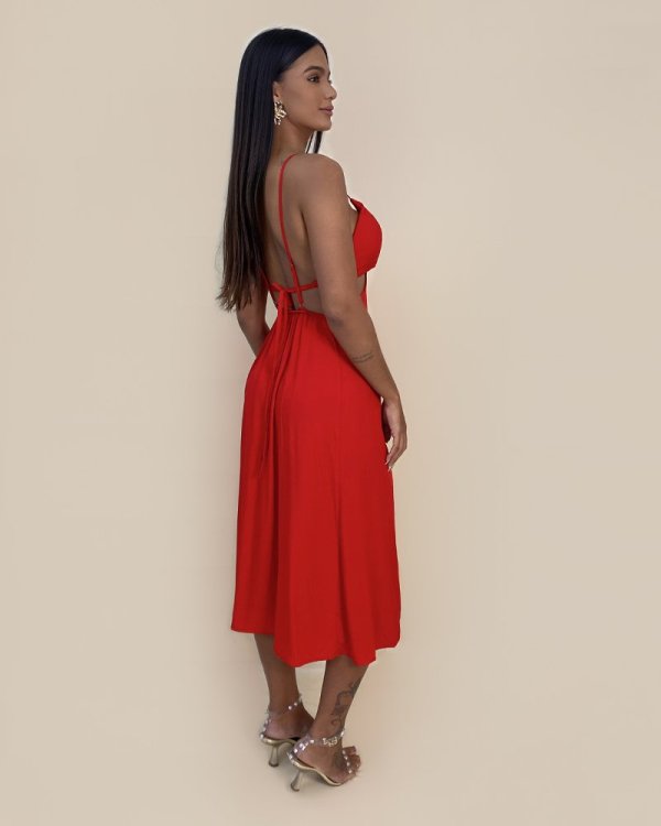 Vestido Kelly - Vermelho - Imagem 3