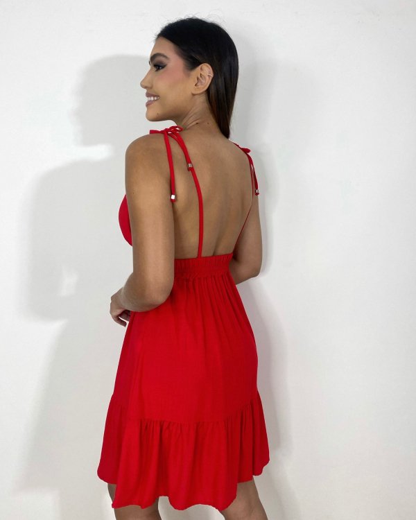 Vestido Valentina - Vermelho - Imagem 2