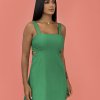 Vestido Lisa - Verde Bandeira