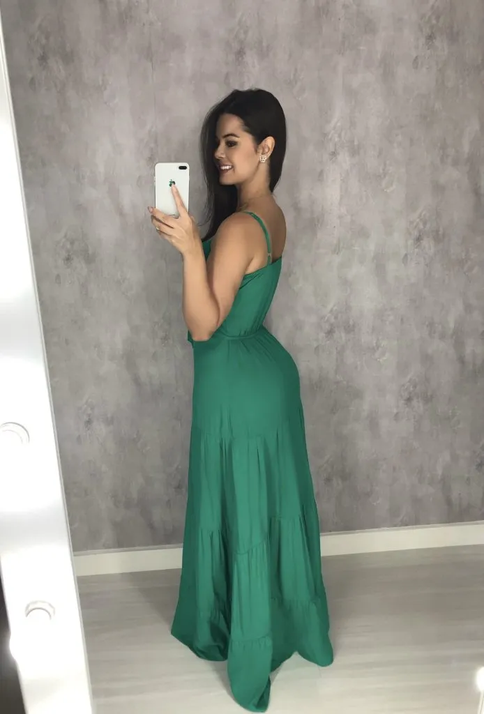 Vestido Camila - Verde Bandeira