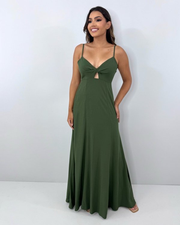 Vestido Eliana - Verde Militar - Imagem 4