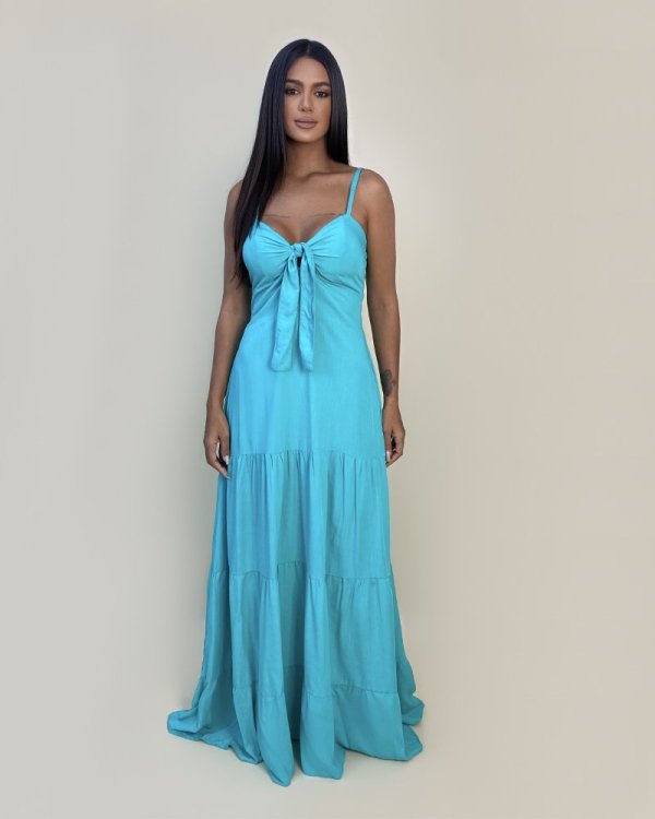 Vestido Camila - Azul Claro